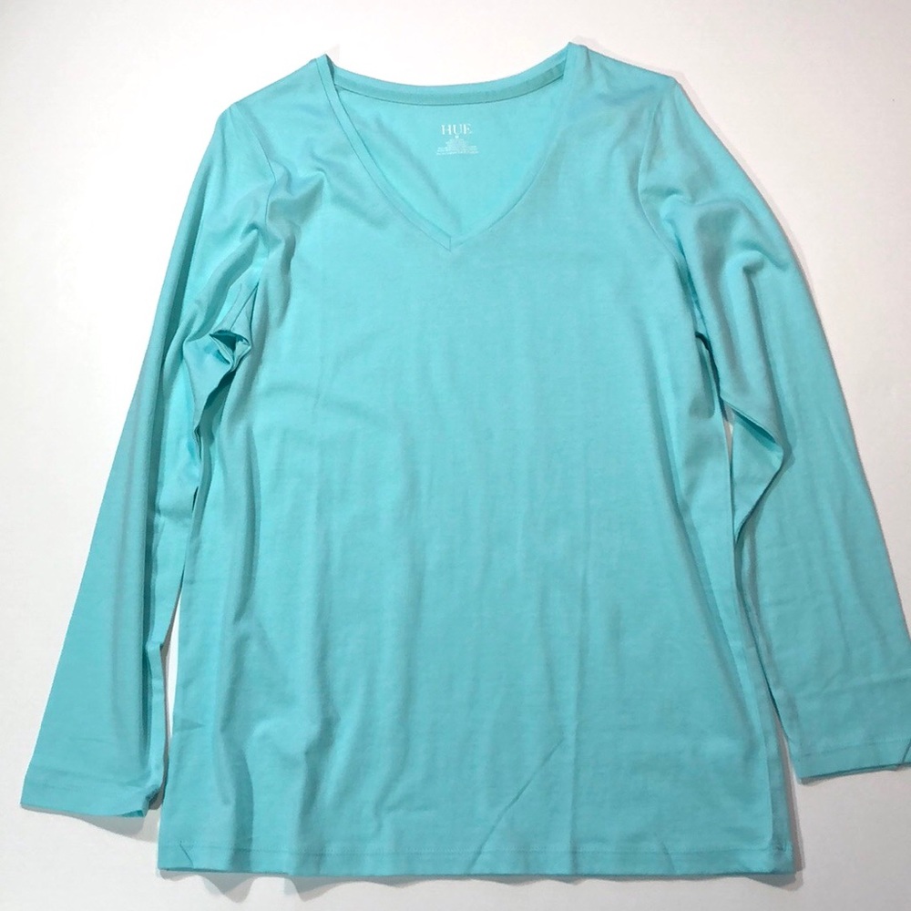 NWT HUE Pajamas-Long Sleeve Top & Flannel Bottoms - Picture 3 of 8